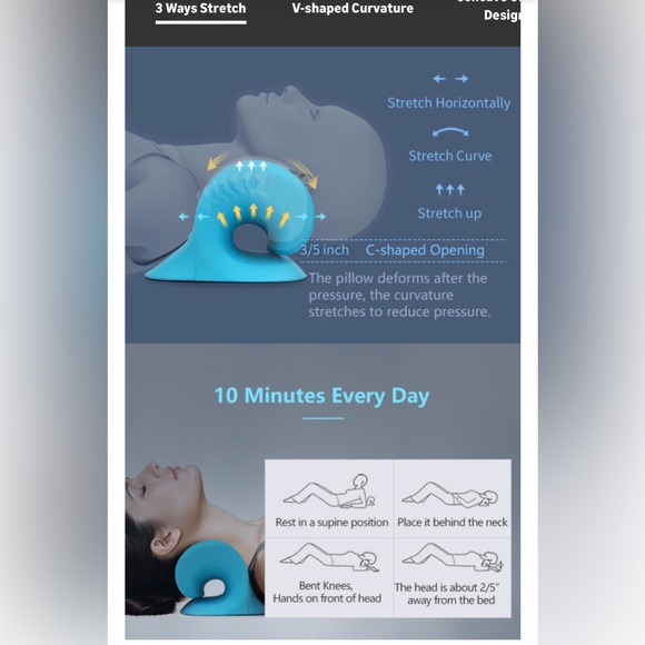 New RestCloud Blue Foam Neck and Shoulder Relaxer - Picture 9 of 9